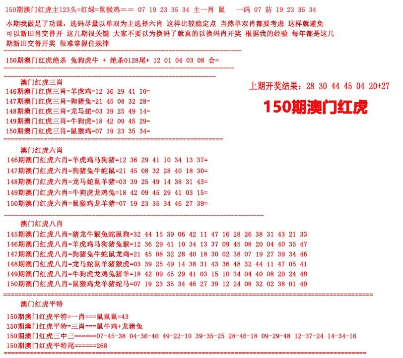 150期红虎图[图]
